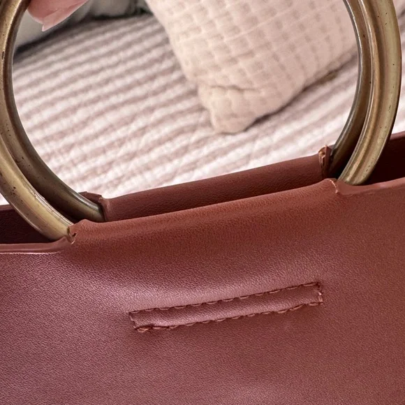 Street Level Crossbody Bag with Brass Handles - Picture 4 of 8